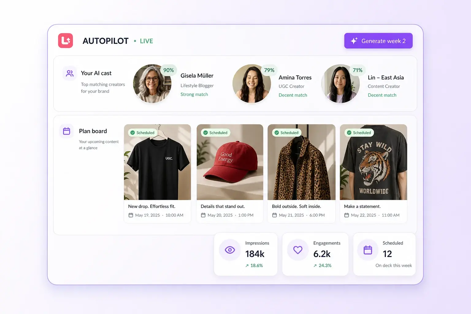 Autopilot — your AI social marketing team — Letstok